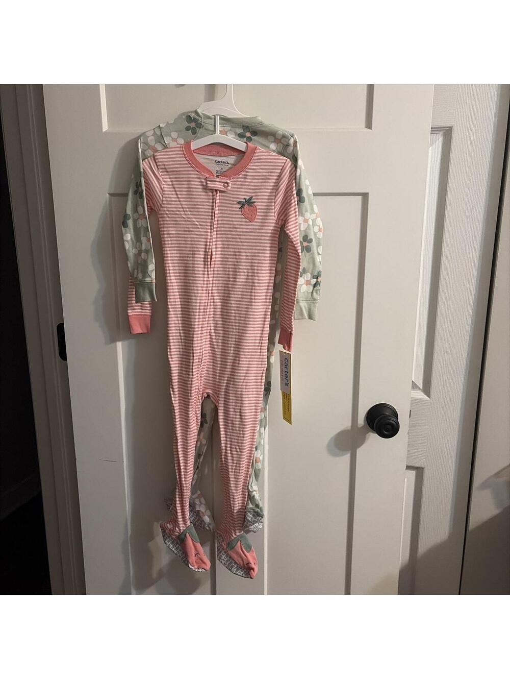 Carter's Kid's Pink and Multi Sleepsuits-babygrow